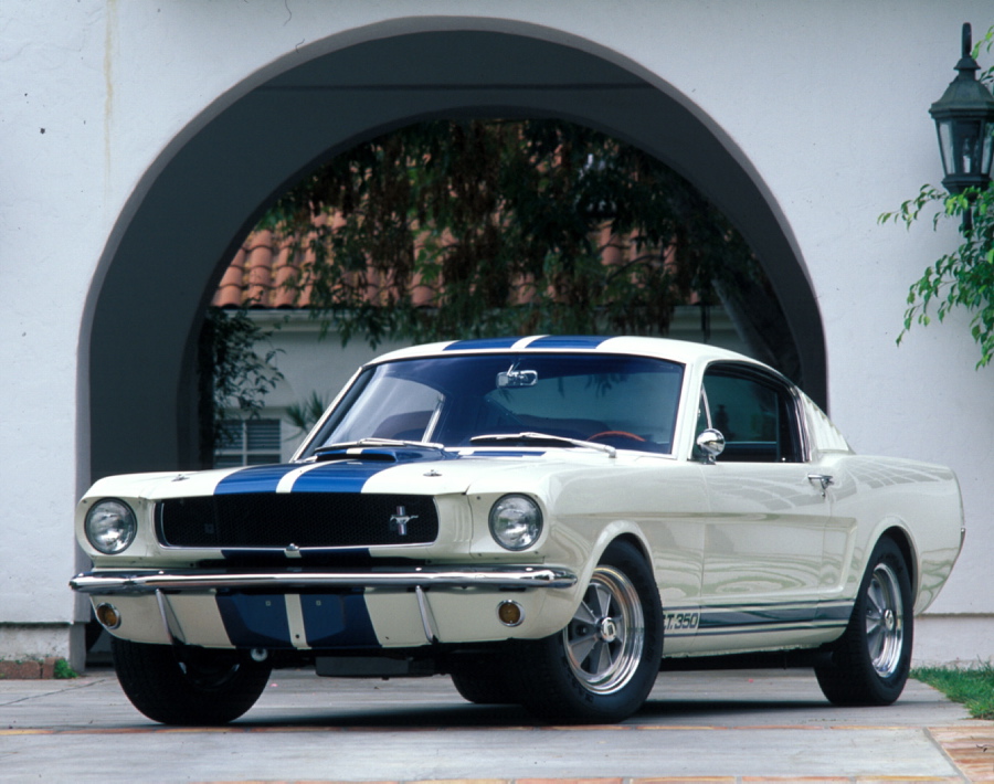The Shelby GT350 variant made its debut in 1965 with a V-8 engine making 306 horsepower.