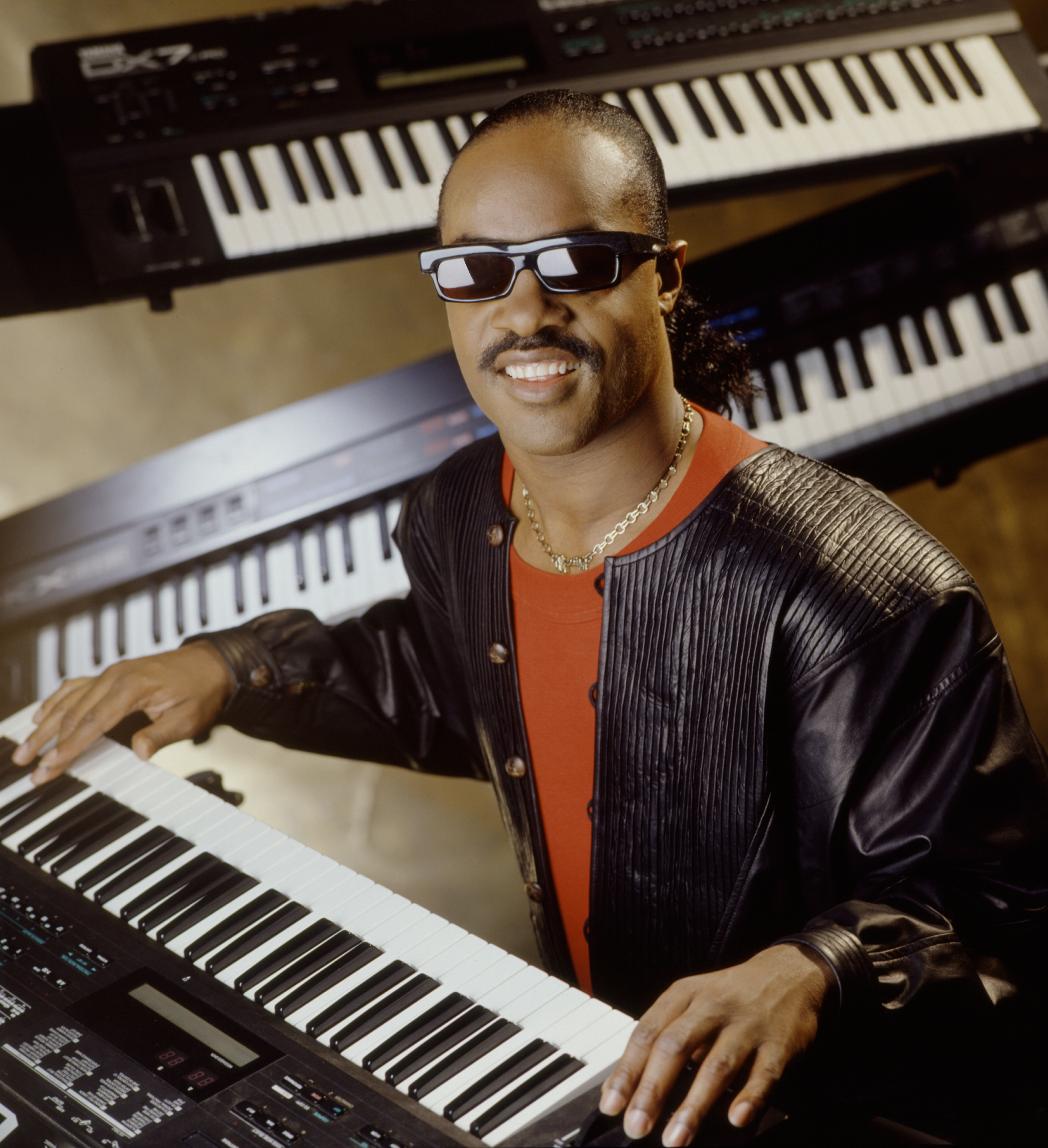Stevie Wonder photographed in 1980.