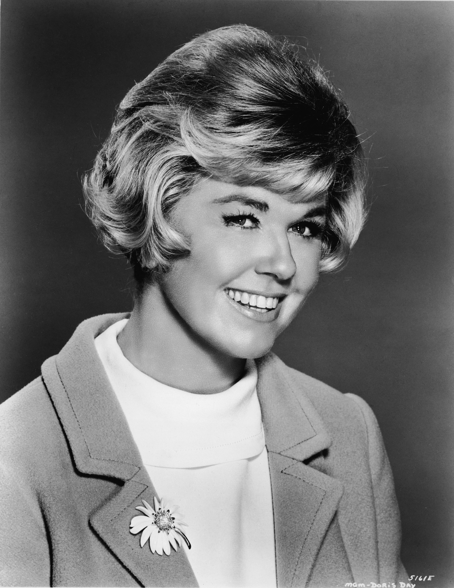This is a portrait of movie and television star, singer, and a friend to all the animals, Doris Day, circa, 1966.