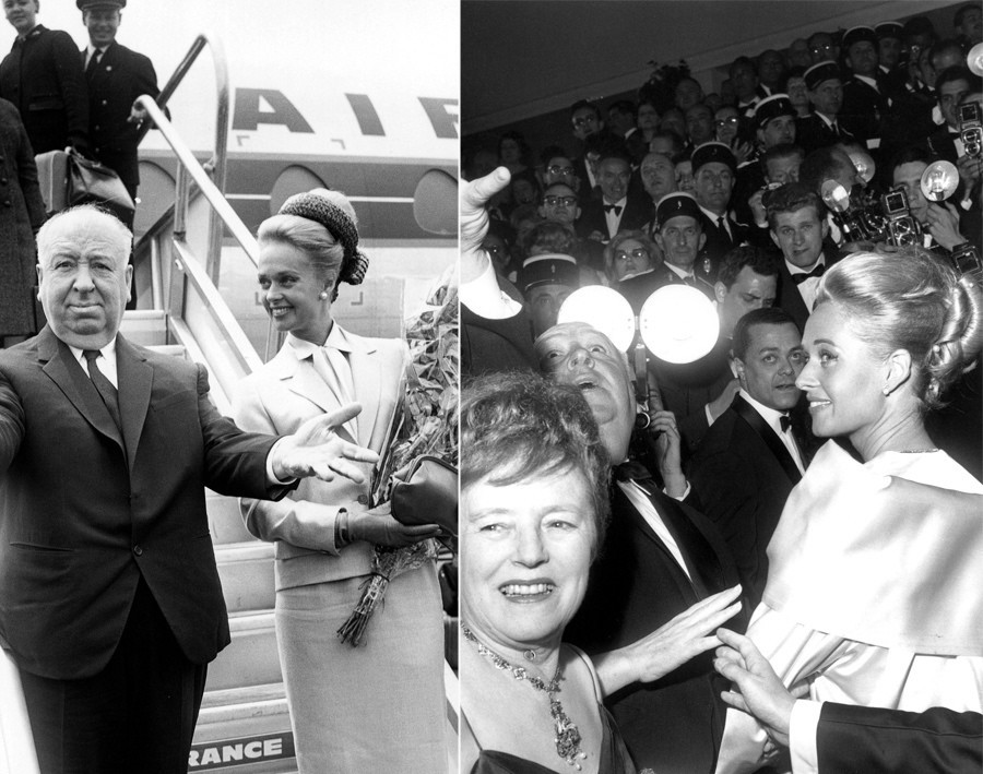 Alfred Hitchcock and his leading lady, Tippi Hedren, headed to Cannes in 1963 to promote 