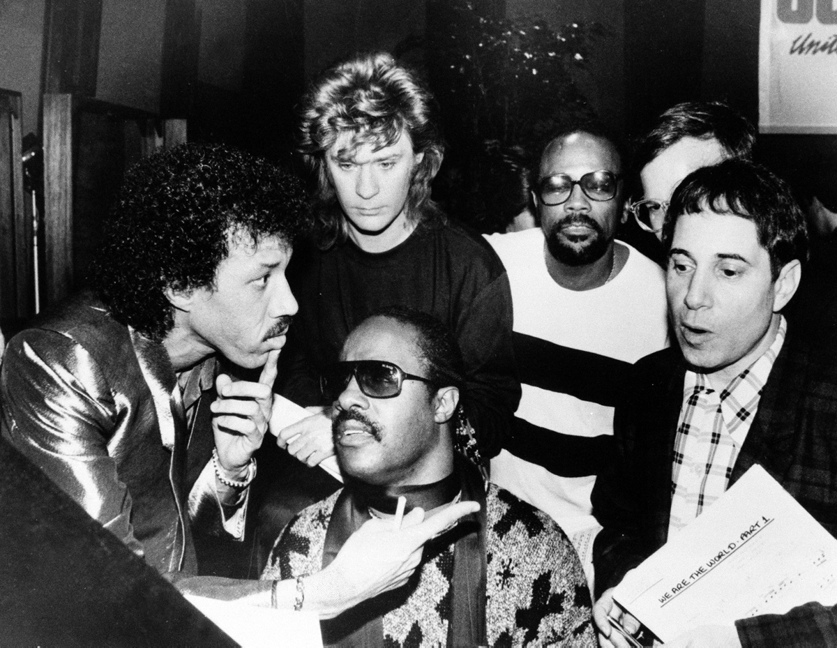 In 1985, Stevie Wonder was one of the many artists that teamed up with producer Quincy Jones and Michael Omartian for the album 